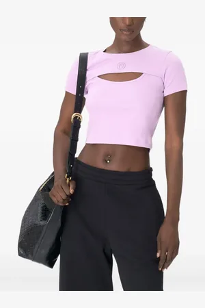 Marine Serre T-shirt in jersey con dettaglio cut-out