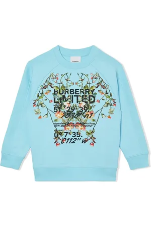 Burberry Felpa Montage a girocollo
