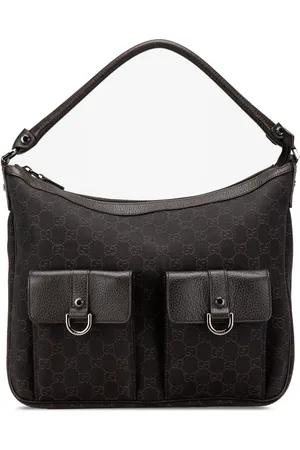 Gucci Borsa a mano Abbey con anello a D in tela GG 2000-2015