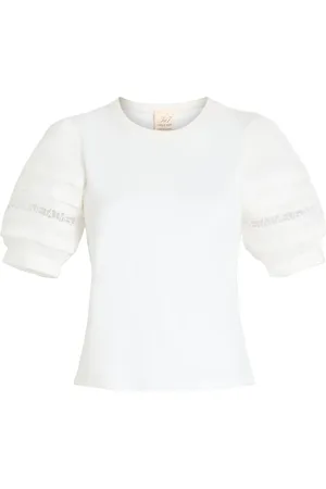 Cinq A Sept T-shirt Corianna con ruches