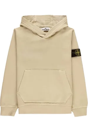 Stone Island Felpa in cotone con cappuccio