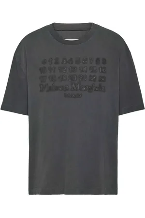 Maison Margiela T-shirt con ricamo numerico