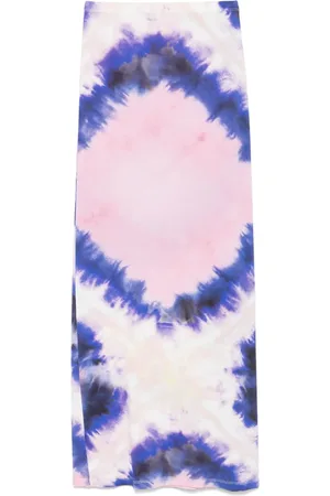 Paco rabanne Gonna lunga con fantasia tie-dye