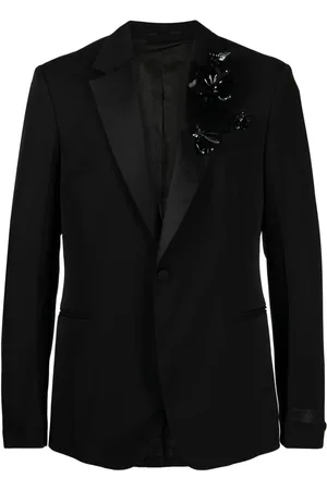 VERSACE Blazer monopetto con applicazione