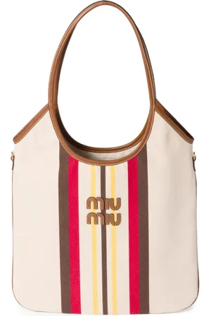 Miu Miu Borsa tote Ivy a righe