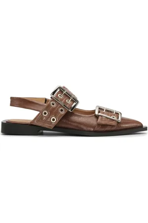 Ganni Ballerine con cinturino posteriore