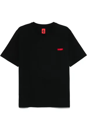 FERRARI T-shirt in cotone con taschino