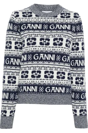 Ganni Maglione girocollo con logo