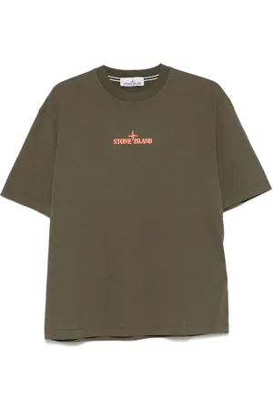 Stone Island T-shirt con logo goffrato