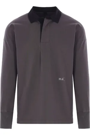 Maison Margiela Polo in cotone con ricamo logo