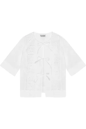Ganni Blusa con ricamo