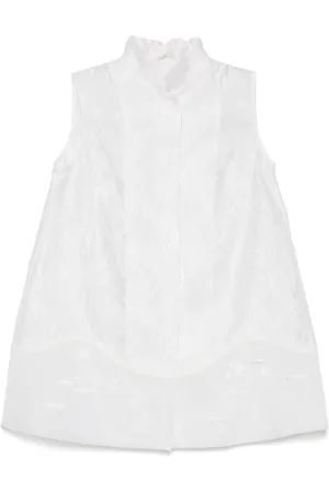 SHIATZY CHEN Gilet con colletto alla coreana