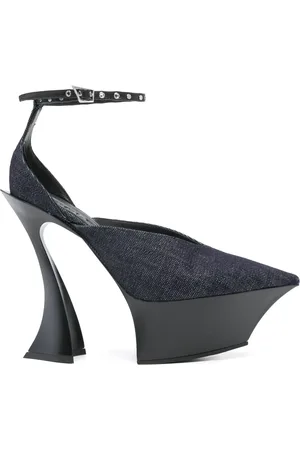 MUGLER Pumps denim 140mm