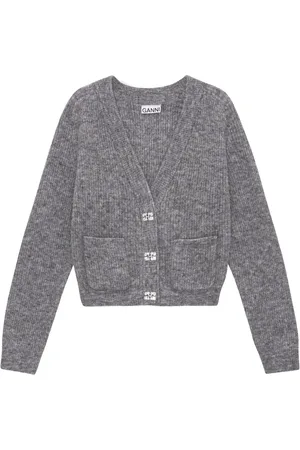 Ganni Cardigan con effetto m??lange