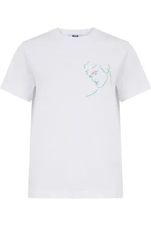 Msgm T-shirt con ricamo
