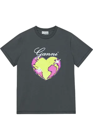 Ganni T-shirt con stampa grafica
