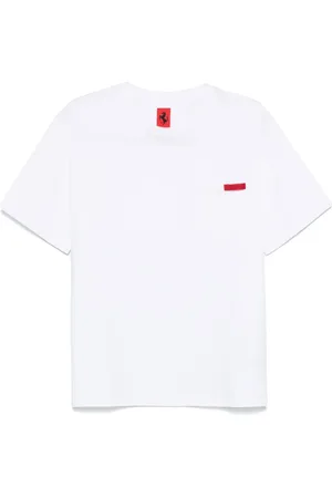 FERRARI T-shirt in cotone con taschino