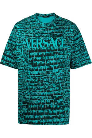 VERSACE T-shirt con stampa Coccodrillo
