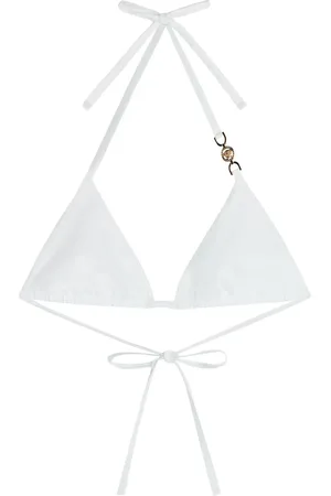 VERSACE Top bikini con placca Medusa