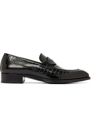 Tom Ford Mocassini con effetto coccodrillo