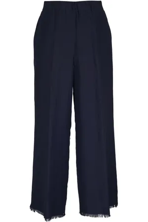 ANTONELLI Pantaloni con bordi sfrangiati