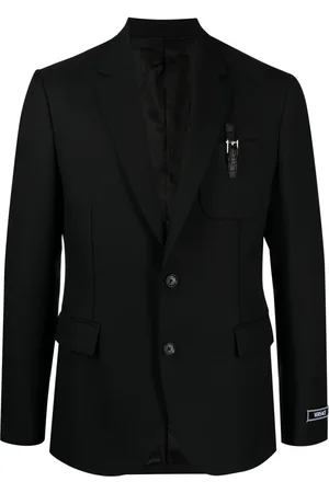 VERSACE Blazer monopetto con fibbia
