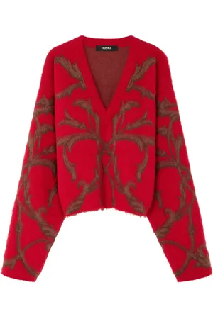 VERSACE Cardigan Acanthus Leaves