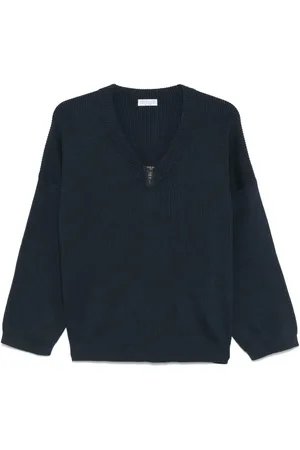 Brunello Cucinelli Maglione con dettaglio Monili