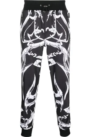 Philipp Plein Pantaloni sportivi Chrome con stampa astratta
