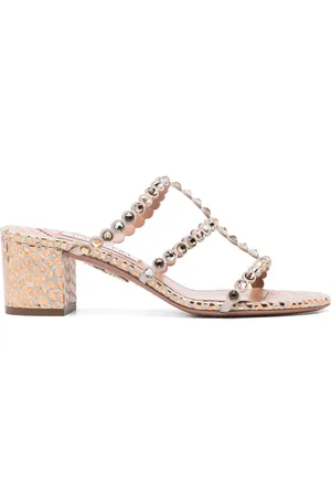 Aquazzura Sandali con strass 55mm