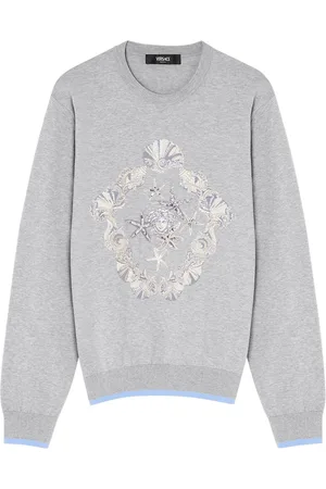 VERSACE Maglione Shell Blasone con ricamo