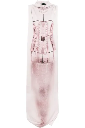 Jean Paul Gaultier Abito lungo con stampa