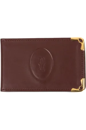 Cartier Specchio portatile in pelle anni 1990
