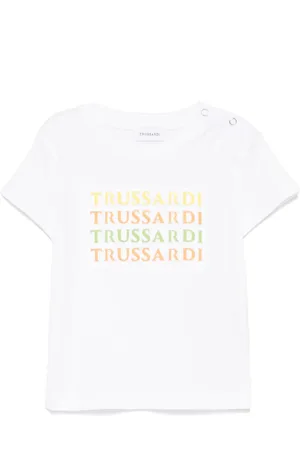 Trussardi T-shirt con logo goffrato