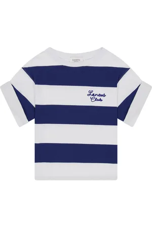 LANEUS T-shirt in jersey a righe