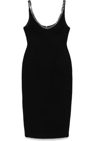 DAVID KOMA Abito midi con catena