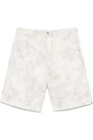 Maison Kitsuné Shorts denim con stampa