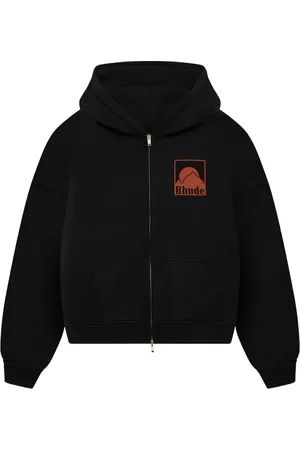 Rhude Felpa Moonlight Badge con zip