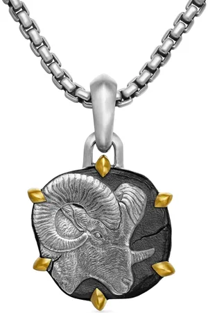 David Yurman Pendente Aries in oro giallo 18kt e sterling (33mm)