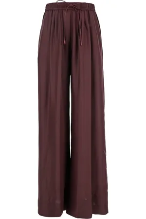FORTE FORTE Pantaloni a gamba ampia elasticizzati
