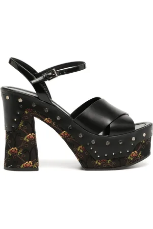 Prada Sandali con stampa barocca