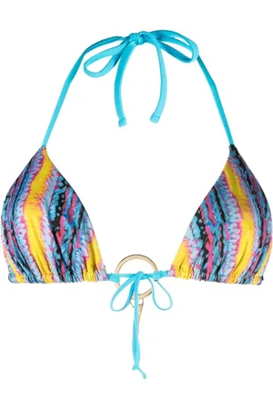 Roberto Cavalli Top bikini con logo