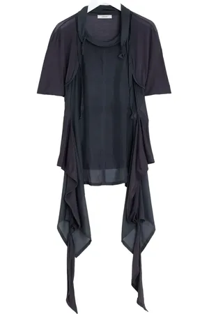 LEMAIRE Top in seta con nodo