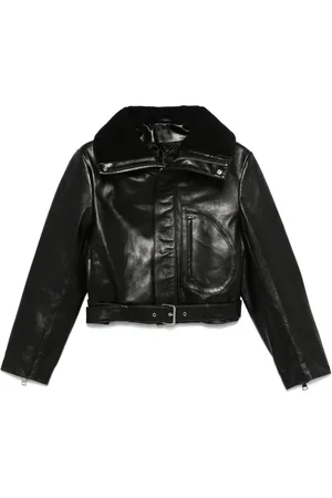 Victoria Beckham Giacca biker crop
