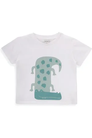 KNOT T-shirt in cotone con stampa Alligator