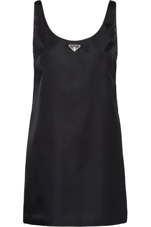 Prada Abito corto con placca logo