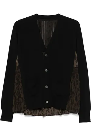 SACAI Cardigan con inserti