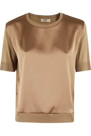 HERNO T-shirt con finitura satinata