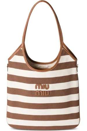 Miu Miu Borsa tote Ivy a righe