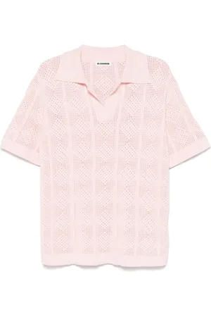 Jil Sander T-shirt in maglia traforata